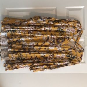 Floral print Mustard yellow tunic